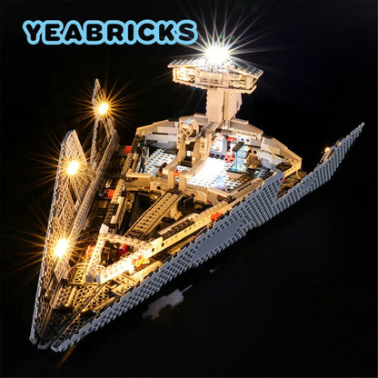 YEBRICKS LED Light Kit for 75055 The Imperial Star Destroyer (Lights Only), Model L-75055