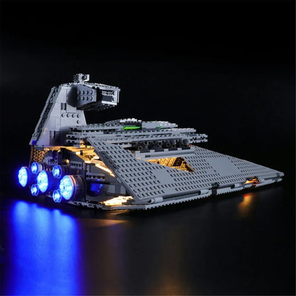YEBRICKS LED Light Kit for 75055 The Imperial Star Destroyer (Lights Only), Model L-75055