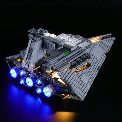 YEBRICKS LED Light Kit for 75055 The Imperial Star Destroyer (Lights Only), Model L-75055