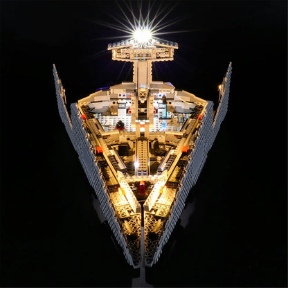 YEBRICKS LED Light Kit for 75055 The Imperial Star Destroyer (Lights Only), Model L-75055
