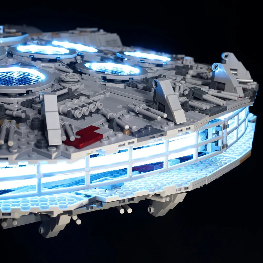 YEBRICKS LED Light Kit for 75192 Millennium Falcon Ultimate Collectors (Lights Only), Model L-75192L2