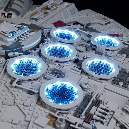 YEBRICKS LED Light Kit for 75192 Millennium Falcon Ultimate Collectors (Lights Only), Model L-75192L2