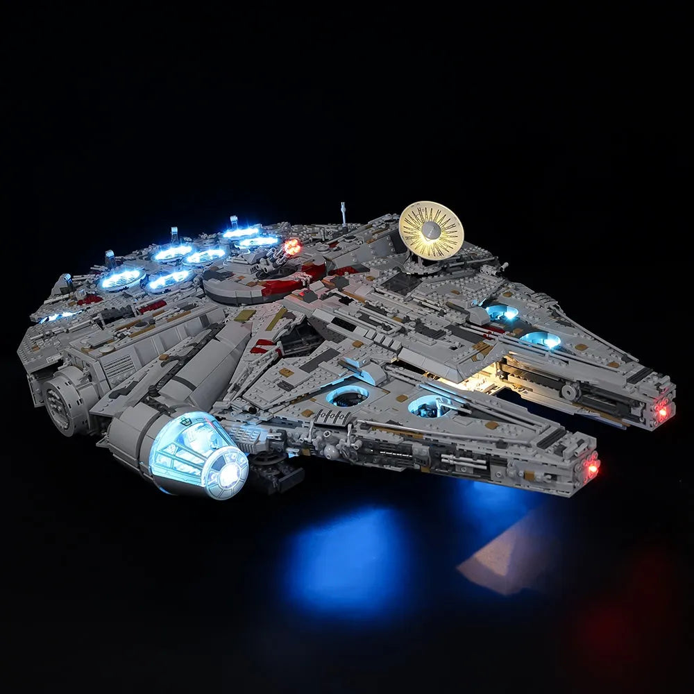 YEBRICKS LED Light Kit for 75192 Millennium Falcon Ultimate Collectors (Lights Only), Model L-75192L2