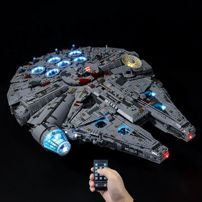 YEBRICKS LED Light Kit for 75192 Millennium Falcon Ultimate Collectors (Lights Only), Model L-75192L2