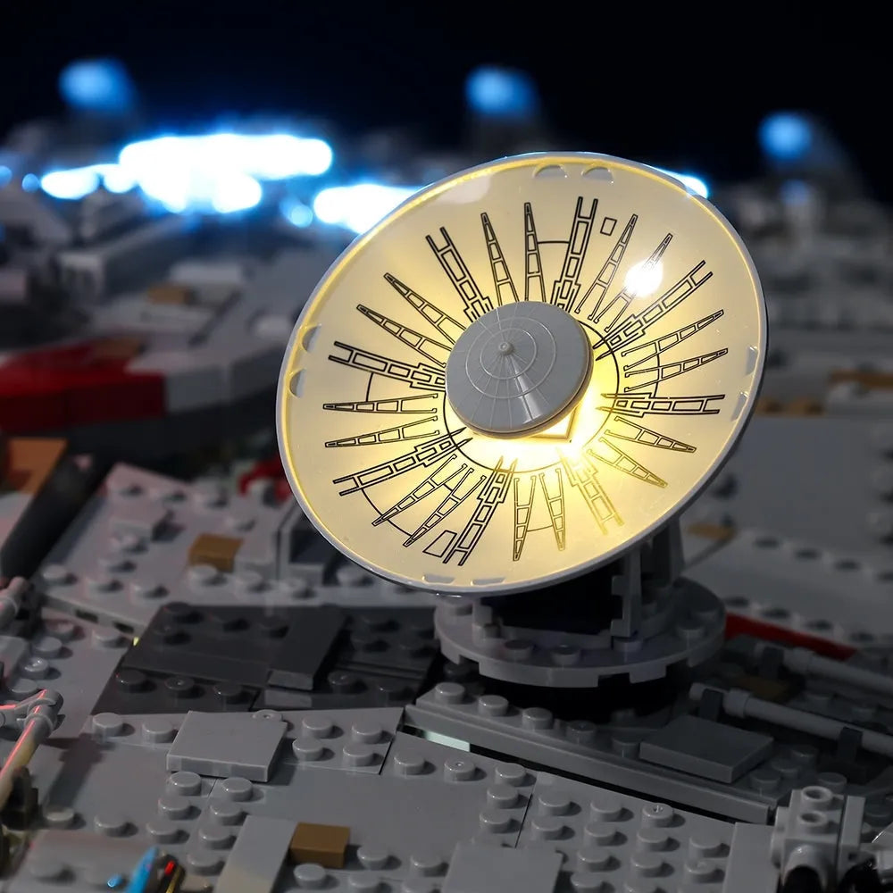YEBRICKS LED Light Kit for 75192 Millennium Falcon Ultimate Collectors (Lights Only), Model L-75192L2