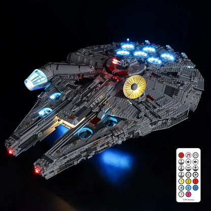 YEBRICKS LED Light Kit for 75192 Millennium Falcon Ultimate Collectors (Lights Only), Model L-75192L2