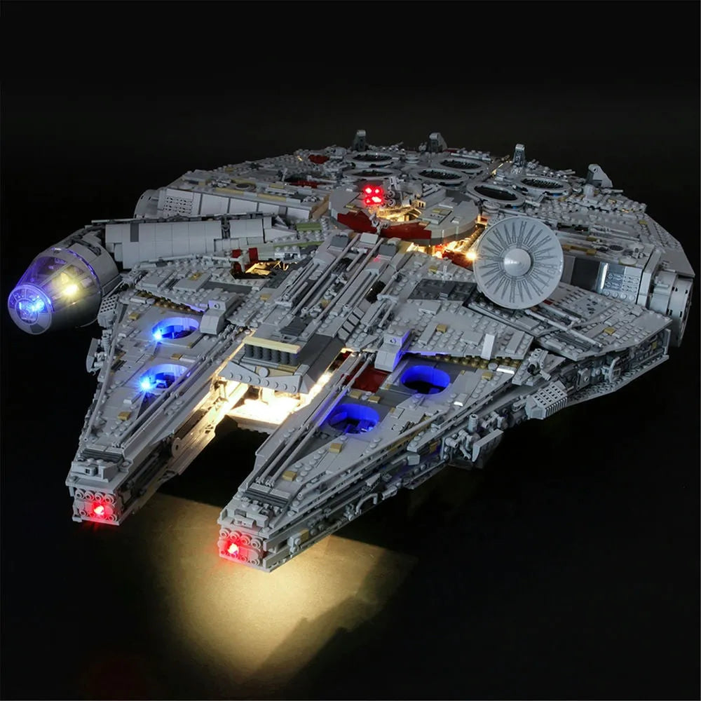 YEBRICKS LED Light Kit for 75192 Millennium Falcon Ultimate Collectors (Lights Only), Model L-75192L2