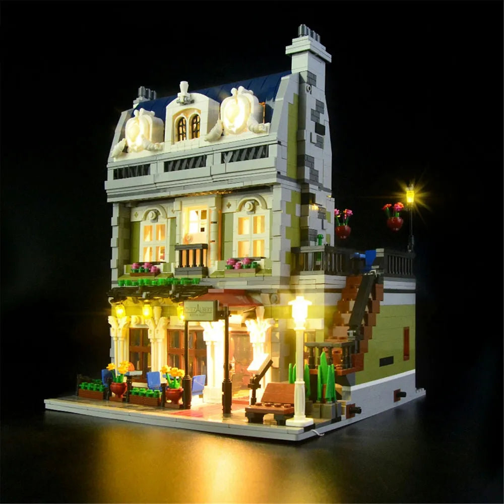 YEBRICKS LED Light Kit for 10243 The Parisian Restaurant (Lights Only), Model L-10243