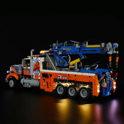 YEBRICKS LED Light Kit for 42128 Heavy-Duty Tow Truck (Lights Only), Model L-42128