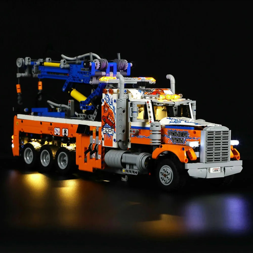 YEBRICKS LED Light Kit for 42128 Heavy-Duty Tow Truck (Lights Only), Model L-42128
