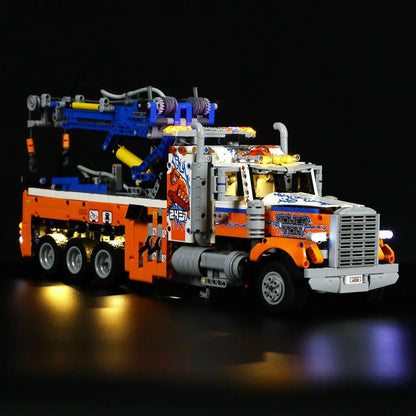 YEBRICKS LED Light Kit for 42128 Heavy-Duty Tow Truck (Lights Only), Model L-42128