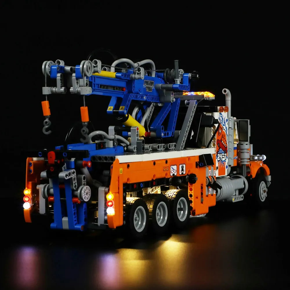 YEBRICKS LED Light Kit for 42128 Heavy-Duty Tow Truck (Lights Only), Model L-42128
