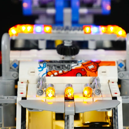 YEBRICKS LED Light Kit for 42128 Heavy-Duty Tow Truck (Lights Only), Model L-42128