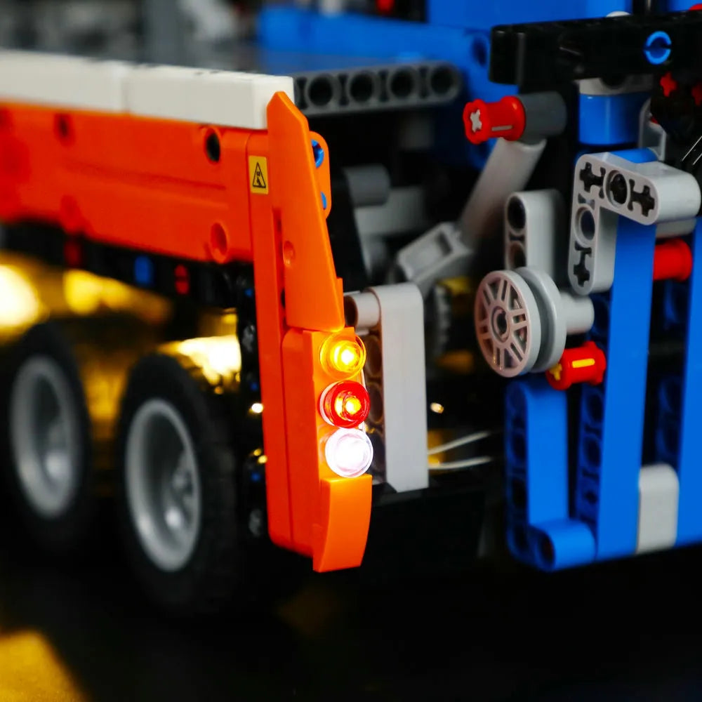 YEBRICKS LED Light Kit for 42128 Heavy-Duty Tow Truck (Lights Only), Model L-42128