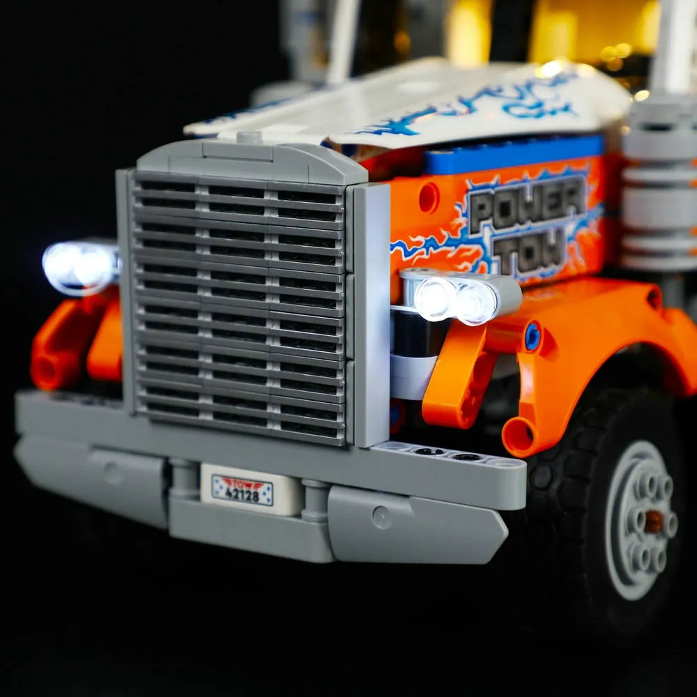 YEBRICKS LED Light Kit for 42128 Heavy-Duty Tow Truck (Lights Only), Model L-42128
