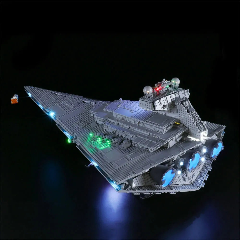 YEBRICKS LED Light Kit for 75252 Imperial Destroyer (Lights Only), Model L-75252