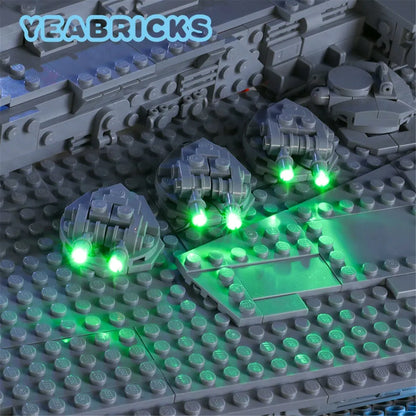 YEBRICKS LED Light Kit for 75252 Imperial Destroyer (Lights Only), Model L-75252