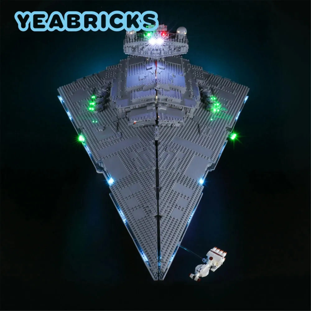 YEBRICKS LED Light Kit for 75252 Imperial Destroyer (Lights Only), Model L-75252