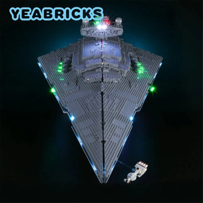 YEBRICKS LED Light Kit for 75252 Imperial Destroyer (Lights Only), Model L-75252