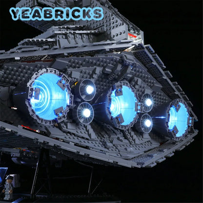 YEBRICKS LED Light Kit for 75252 Imperial Destroyer (Lights Only), Model L-75252