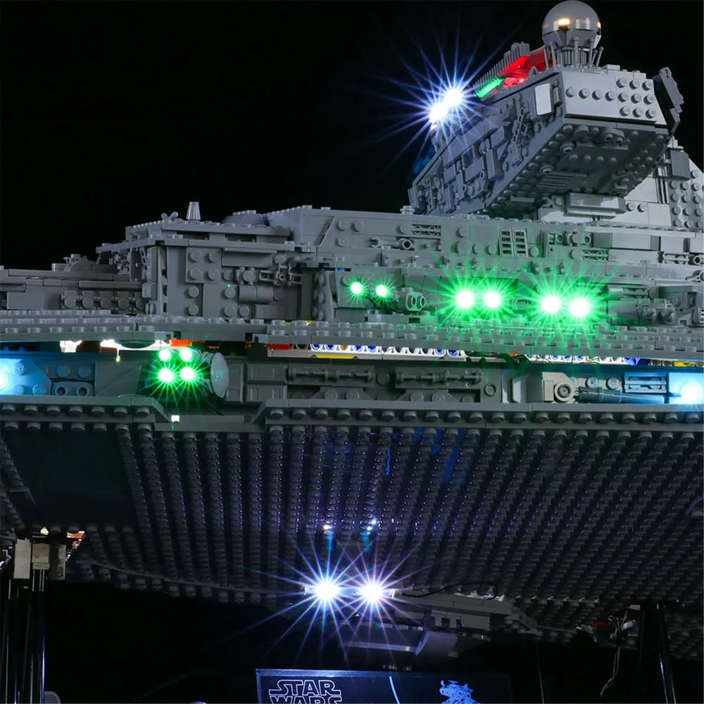 YEBRICKS LED Light Kit for 75252 Imperial Destroyer (Lights Only), Model L-75252