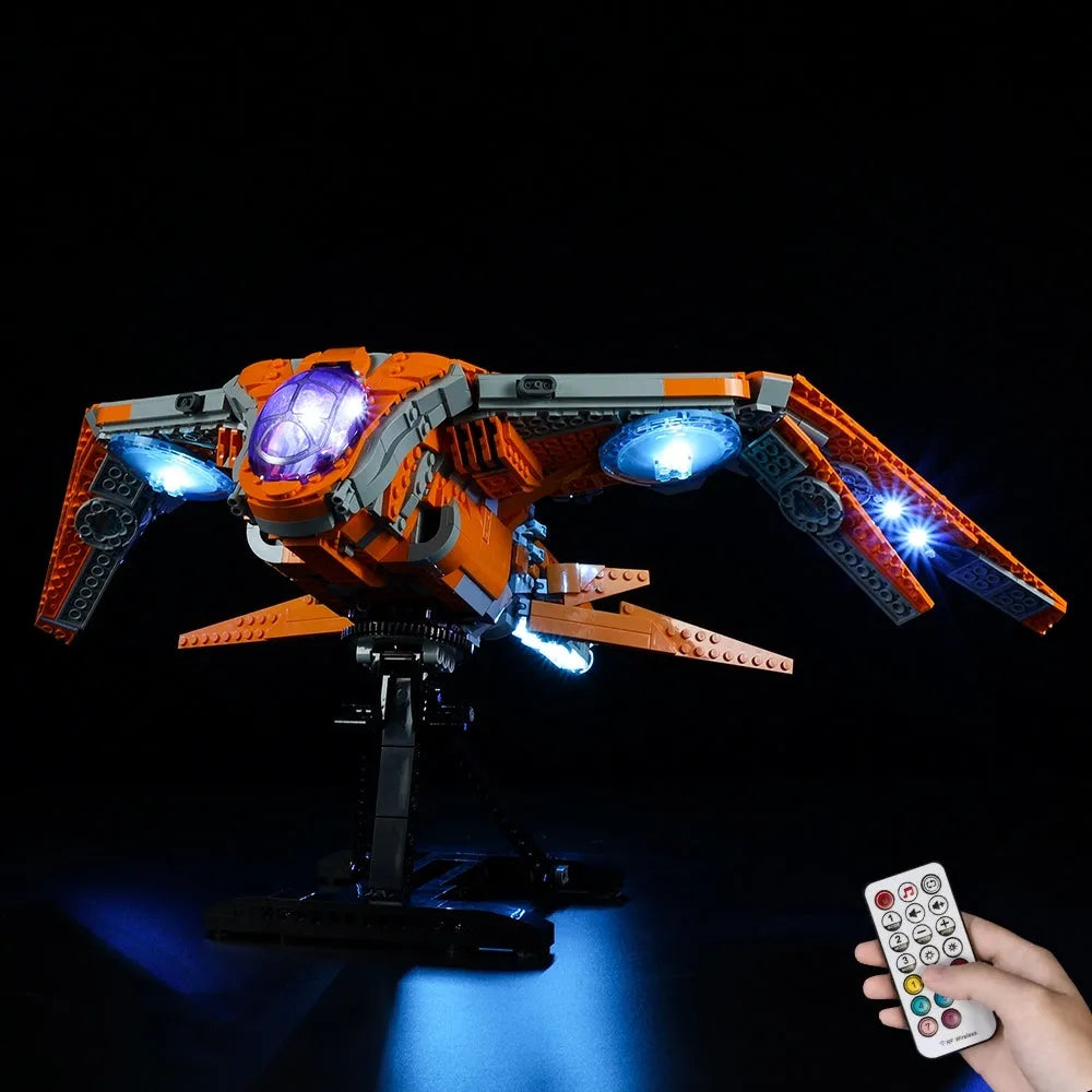 YEBRICKS LED Light Kit for 76193 The Guardians Ship (Lights Only), Model L-76193