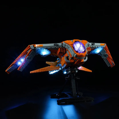 YEBRICKS LED Light Kit for 76193 The Guardians Ship (Lights Only), Model L-76193