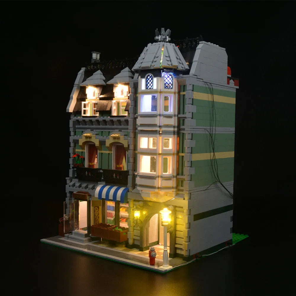 YEBRICKS LED Light Kit for 10185 The Green Grocer (Lights Only), Model L-10185L2