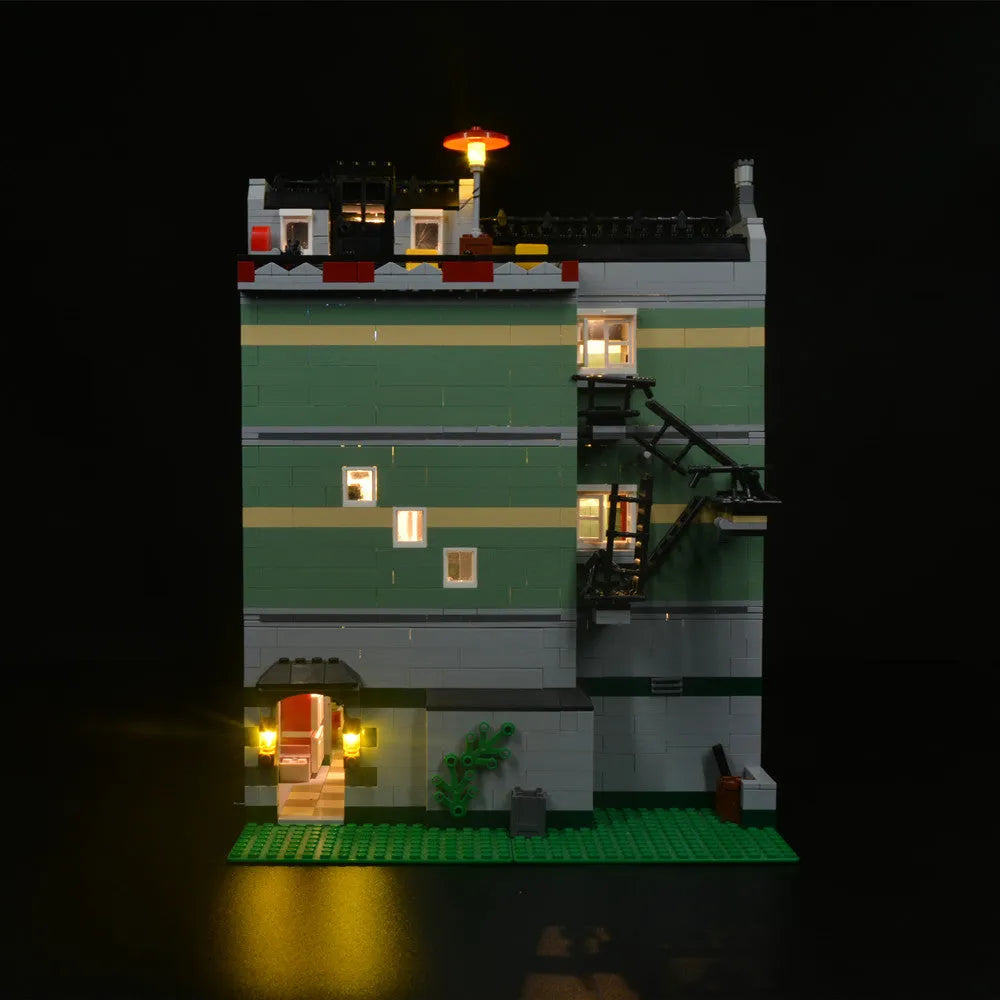 YEBRICKS LED Light Kit for 10185 The Green Grocer (Lights Only), Model L-10185L2