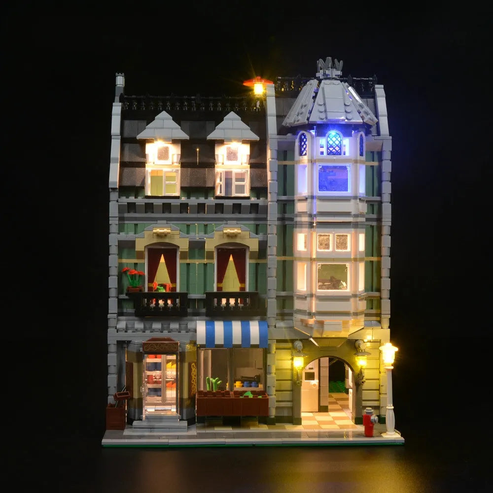YEBRICKS LED Light Kit for 10185 The Green Grocer (Lights Only), Model L-10185L2