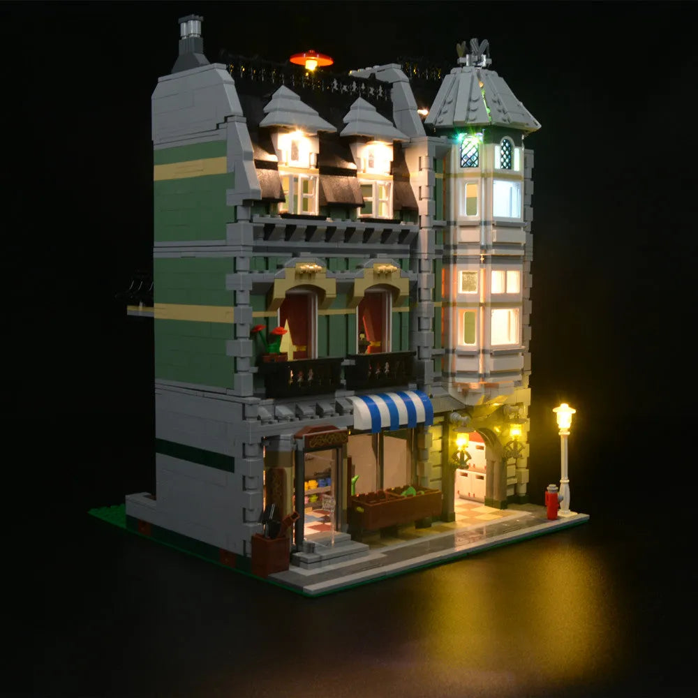 YEBRICKS LED Light Kit for 10185 The Green Grocer (Lights Only), Model L-10185L2