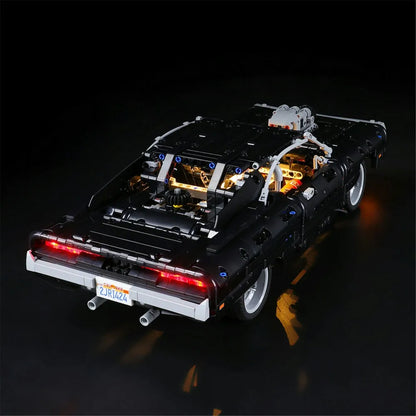 YEBRICKS LED Light Kit for 42111 Dom's Dodge Charger (Lights Only), Model L-42111