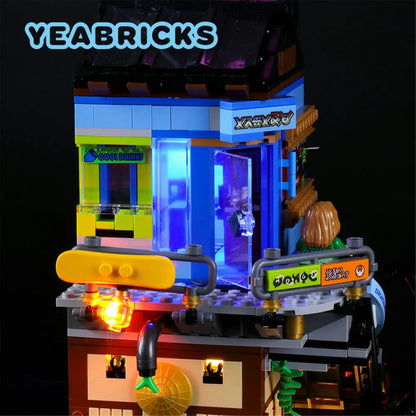 YEBRICKS LED Light Kit for 70657 Ninjago City Docks (Lights Only), Model L-70657
