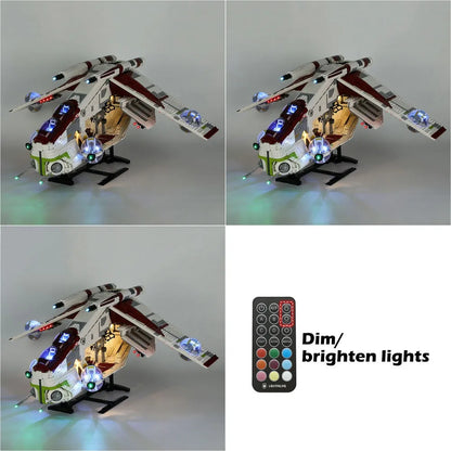 YEBRICKS LED Light Kit for 75309 The Republic Gunship (Lights Only), Model L-75309