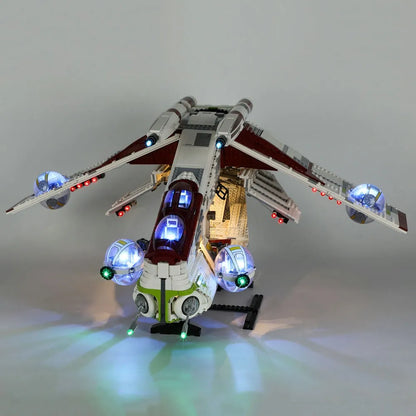 YEBRICKS LED Light Kit for 75309 The Republic Gunship (Lights Only), Model L-75309