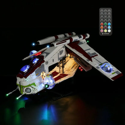 YEBRICKS LED Light Kit for 75309 The Republic Gunship (Lights Only), Model L-75309