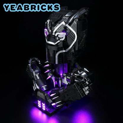 YEBRICKS LED Light Kit for 76215 The Black Panther (Lights Only), Model L-76215