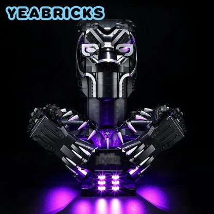 YEBRICKS LED Light Kit for 76215 The Black Panther (Lights Only), Model L-76215