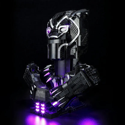 YEBRICKS LED Light Kit for 76215 The Black Panther (Lights Only), Model L-76215