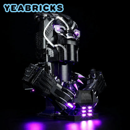 YEBRICKS LED Light Kit for 76215 The Black Panther (Lights Only), Model L-76215