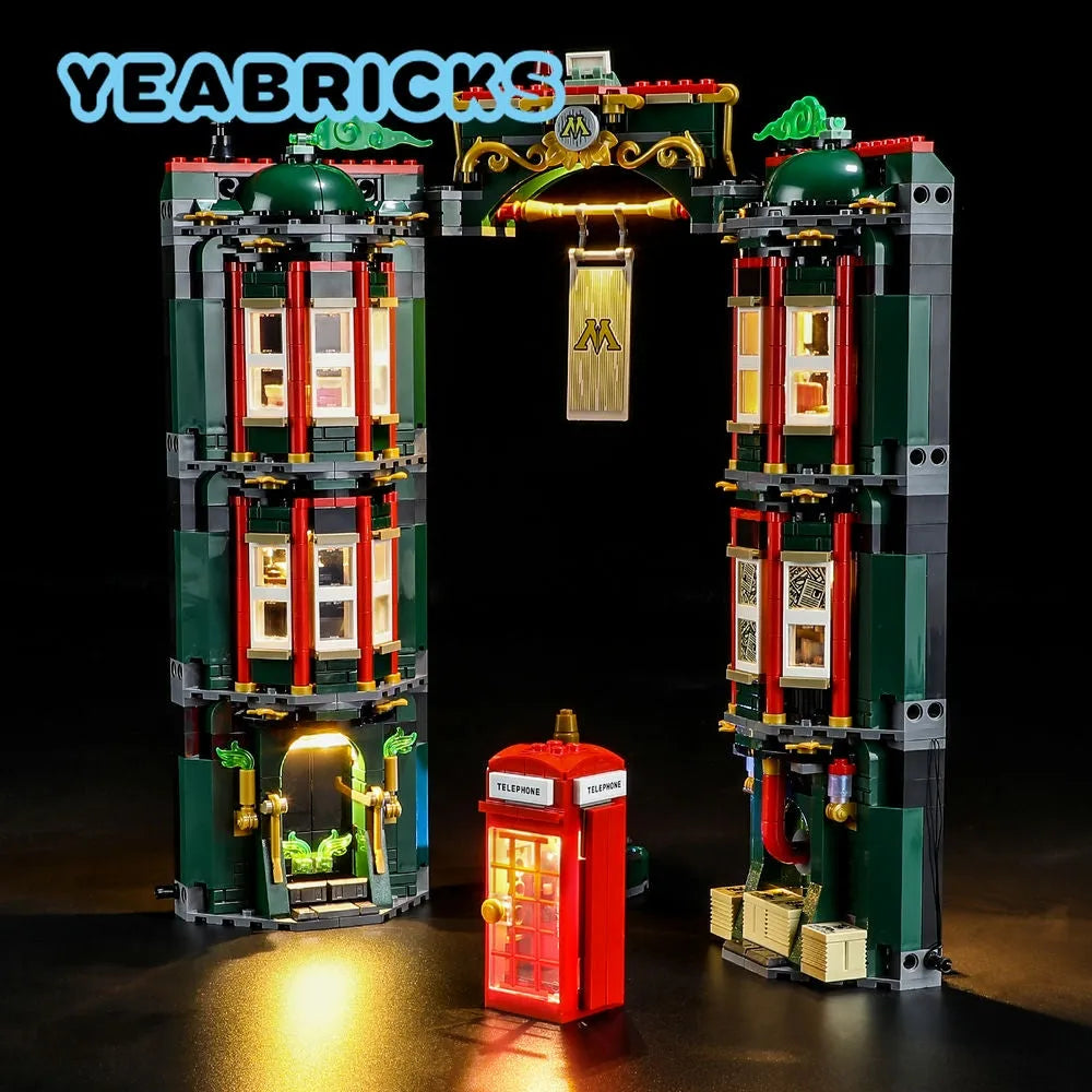 YEBRICKS LED Light Kit for 76403 The Ministry Of Magic (Lights Only), Model L-76403