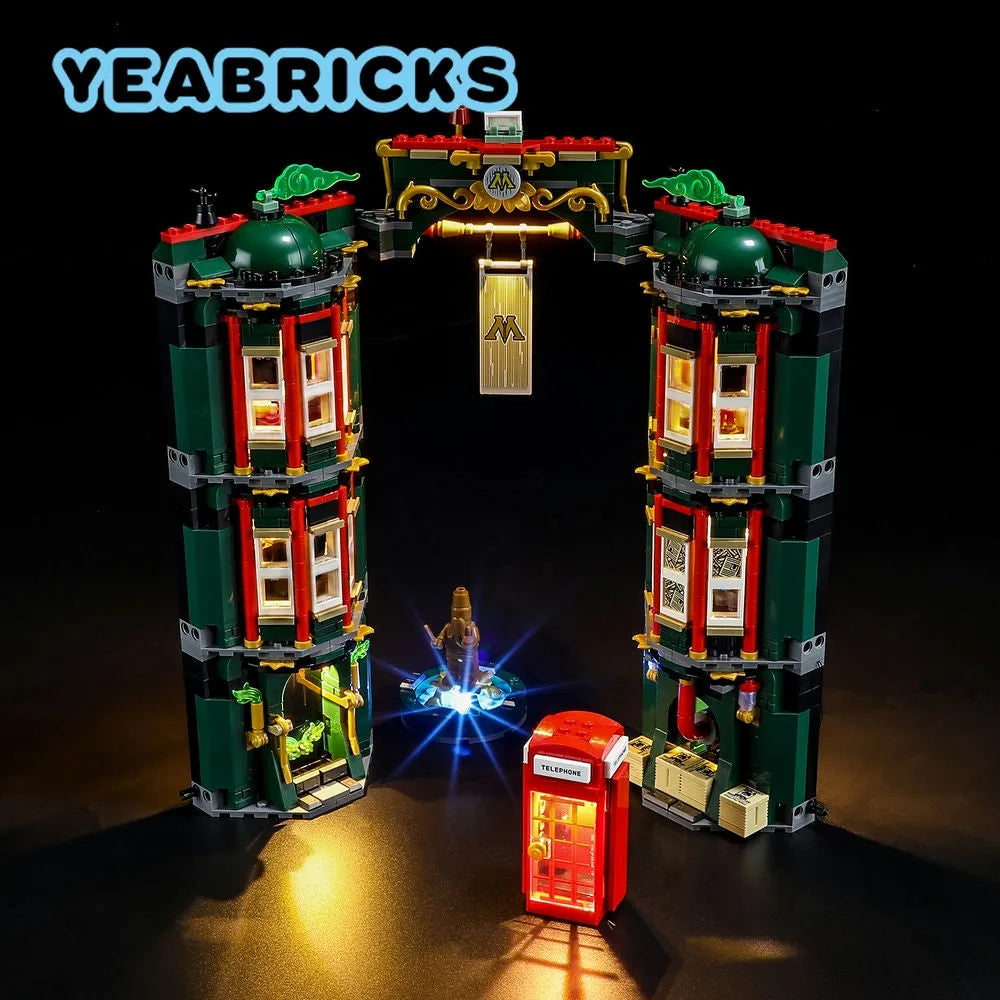 YEBRICKS LED Light Kit for 76403 The Ministry Of Magic (Lights Only), Model L-76403