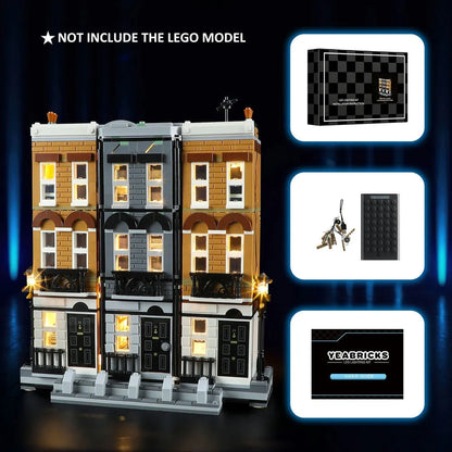 YEBRICKS LED Light Kit for 76408 12 Grimmauld Place (Lights Only), Model L-76408