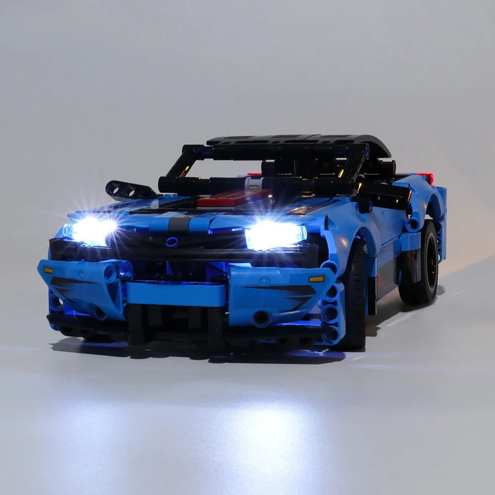 YEBRICKS LED Light Kit for 42098 The Car Transporter (Lights Only), Model L-42098