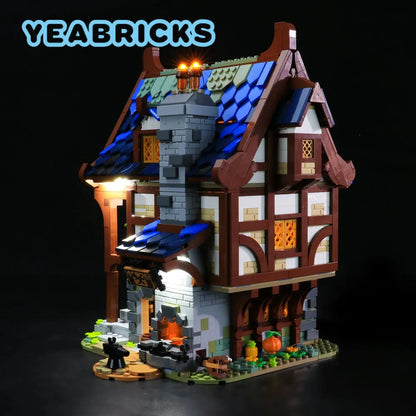 YEBRICKS LED Light Kit for 21325 Medieval Blacksmith (Lights Only), Model L-21325