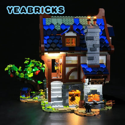 YEBRICKS LED Light Kit for 21325 Medieval Blacksmith (Lights Only), Model L-21325