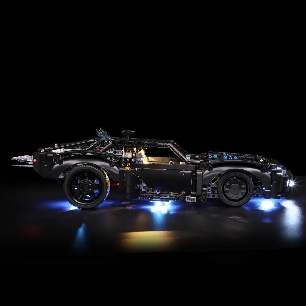 YEBRICKS LED Light Kit for 42127 The Batman Batmobile (Lights Only), Model L-42127