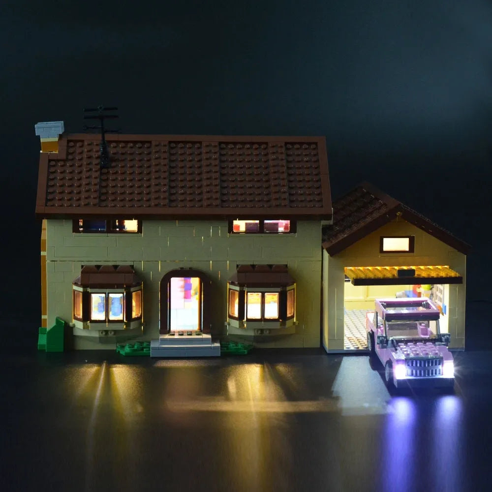 YEBRICKS LED Light Kit for 71006 The Simpson House (Lights Only), Model L-71006