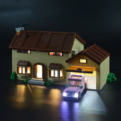 YEBRICKS LED Light Kit for 71006 The Simpson House (Lights Only), Model L-71006