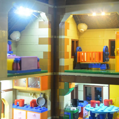 YEBRICKS LED Light Kit for 71006 The Simpson House (Lights Only), Model L-71006
